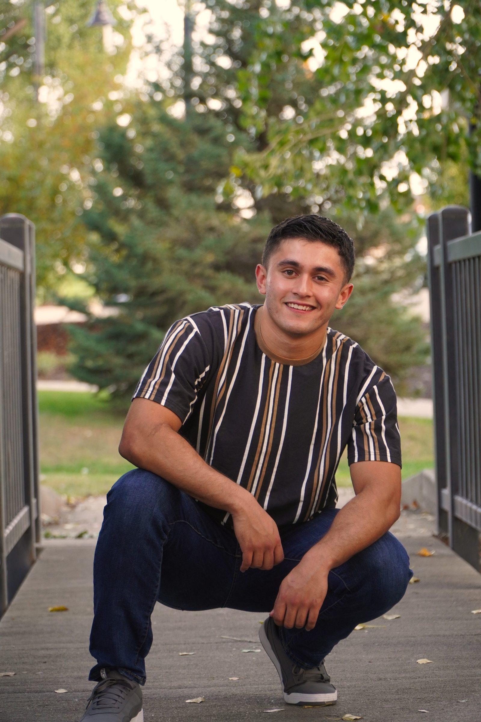 Senior portrait from Dominic's session